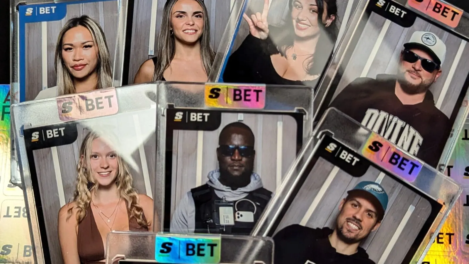 Custom trading card activation created by Booth Empire for theScore Bet NFL Kickoff event in Toronto