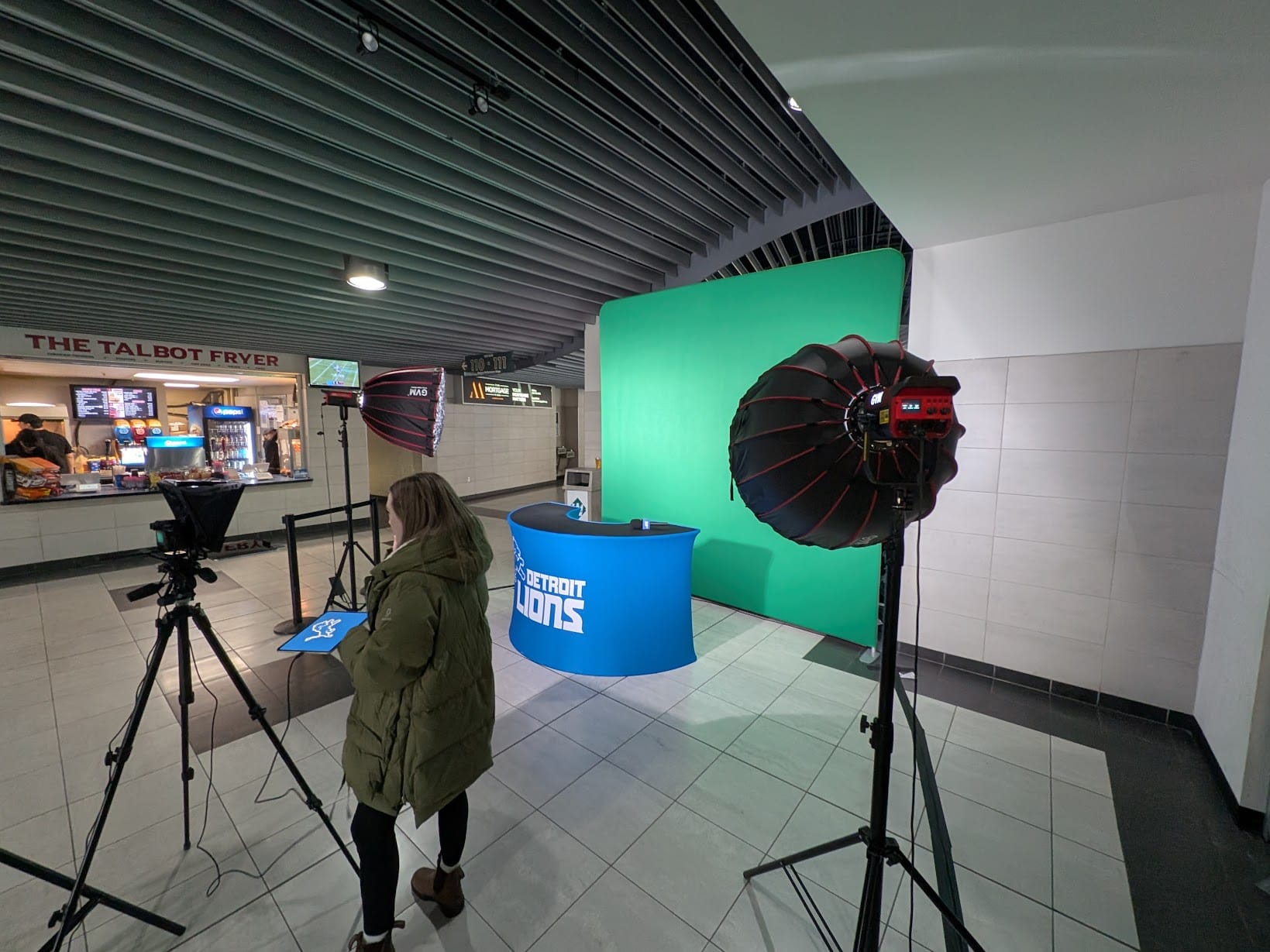 Detroit Lions Sports Casting Booth
